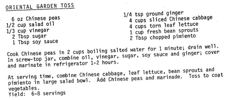 Oriental Garden Toss