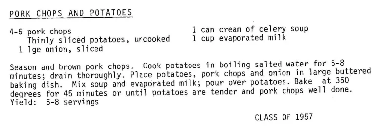 Pork Chops and Potatoes