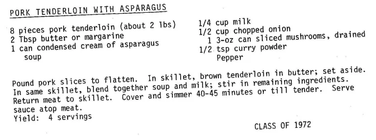 Pork Tenderloin with Asparagus