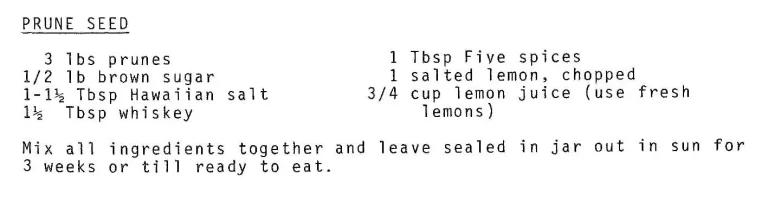 Prune Seed