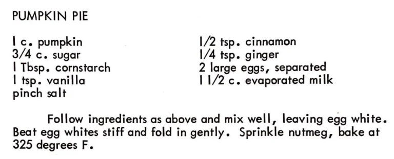 Pumpkin Pie