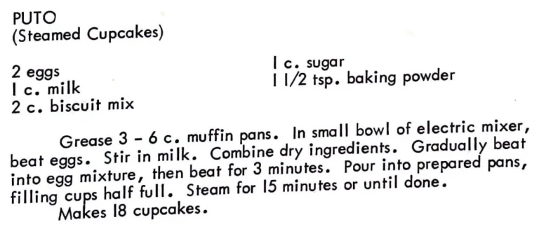 Puto (Steamed Cupcakes)