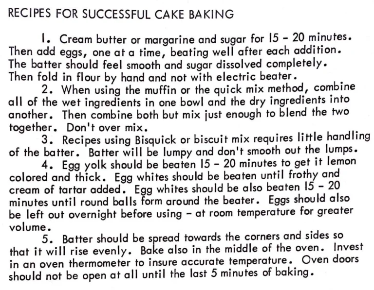 Recipes for Successful Cake Baking