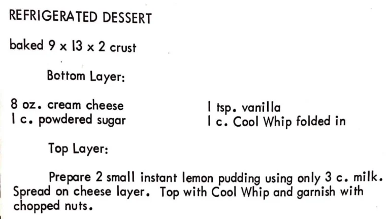 Refrigerated Dessert #2