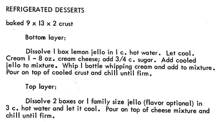 Refrigerated Desserts