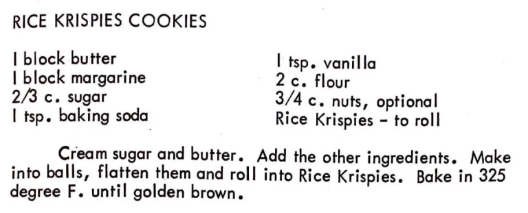 Rice Krispies Cookies