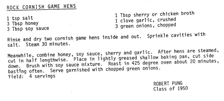 Rock Cornish Game Hens