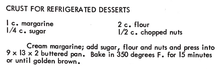 Crust for Refrigerated Desserts