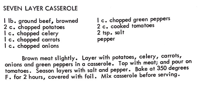 Seven Layer Casserole