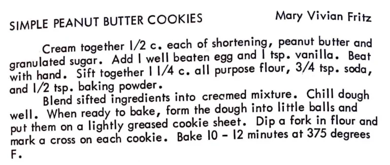 Simple Peanut Butter Cookies