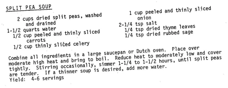 Split Pea Soup