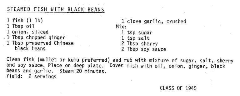 Steamed Fish with Black Beans