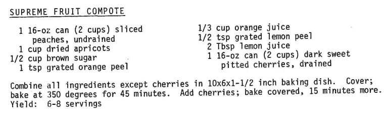 Supreme Fruit Compote