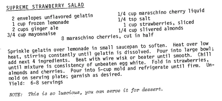 Supreme Strawberry Salad