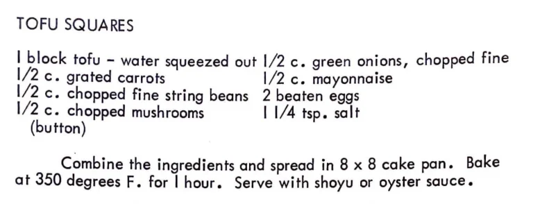 Tofu Squares