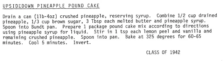 Upsidedown Pineapple Pound Cake