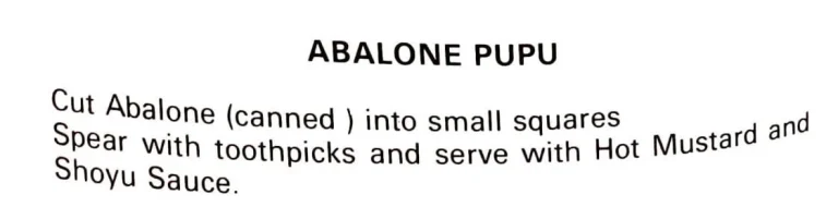 Abalone Pupu