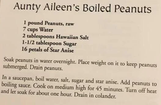 Aunty Aileen’s Boiled Peanuts