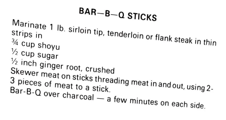 Bar-B-Q Sticks