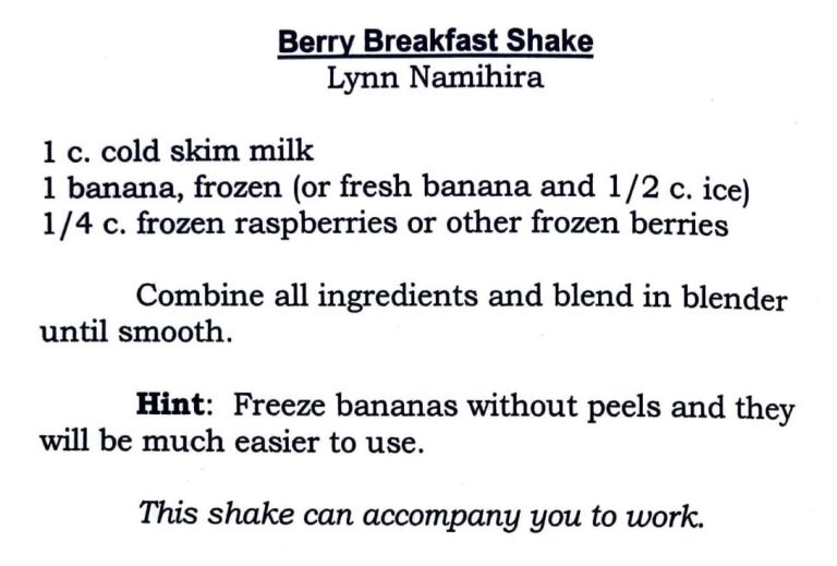 Berry Breakfast Shake