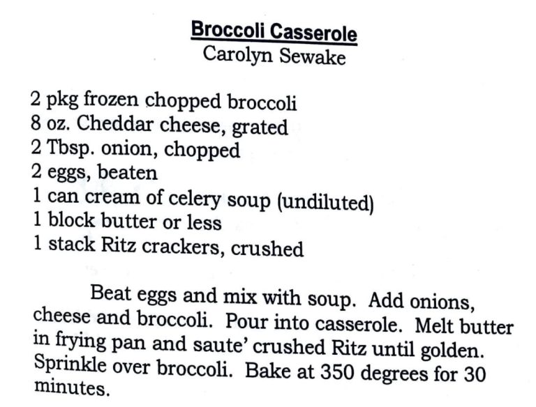 Broccoli Casserole