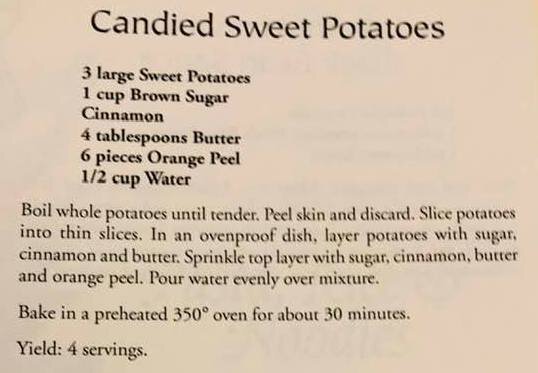 Candied Sweet Potatoes