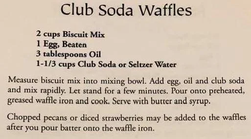 Club Soda Waffles