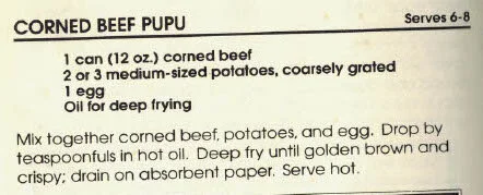 Corned Beef Pupu