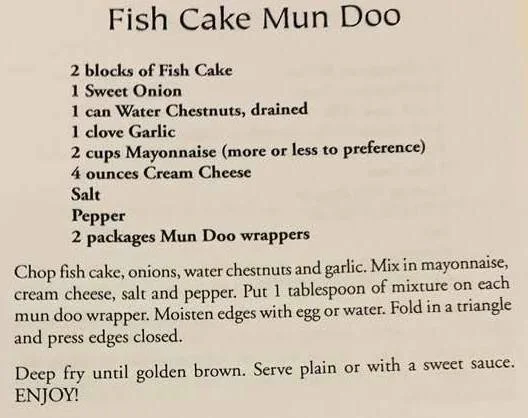 Fish Cake Mun Doo