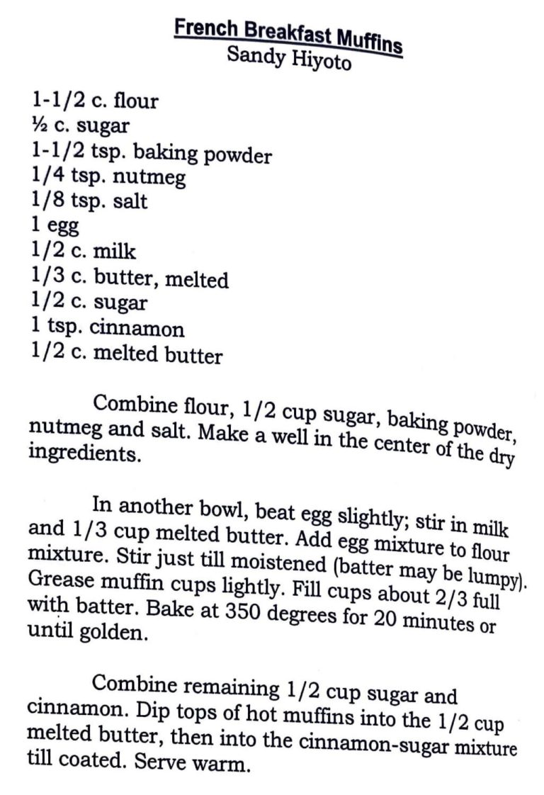 French Breakfast Muffins