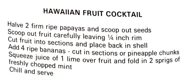 Hawaiian Fruit Cocktail