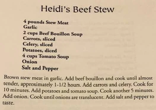 Heidi’s Beef Stew