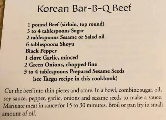 Korean Bar-B-Q Beef