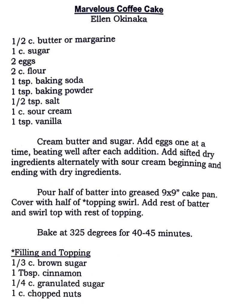 Marvelous Coffee Cake