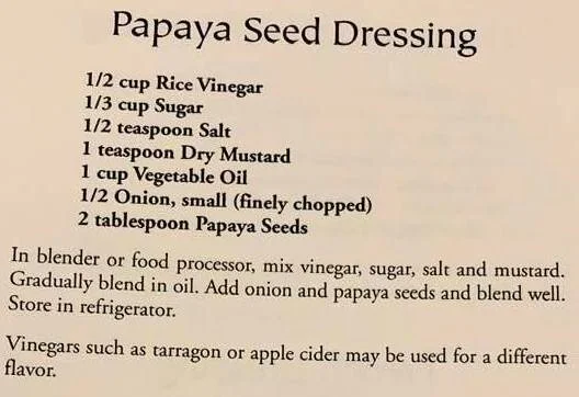 Papaya Seed Dressing