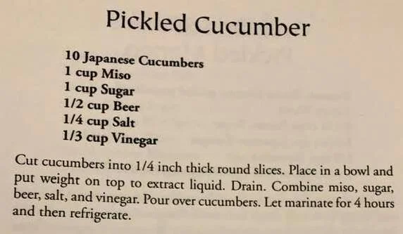 Pickled Cucumber