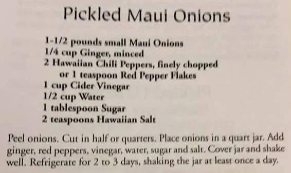 Pickled Maui Onions