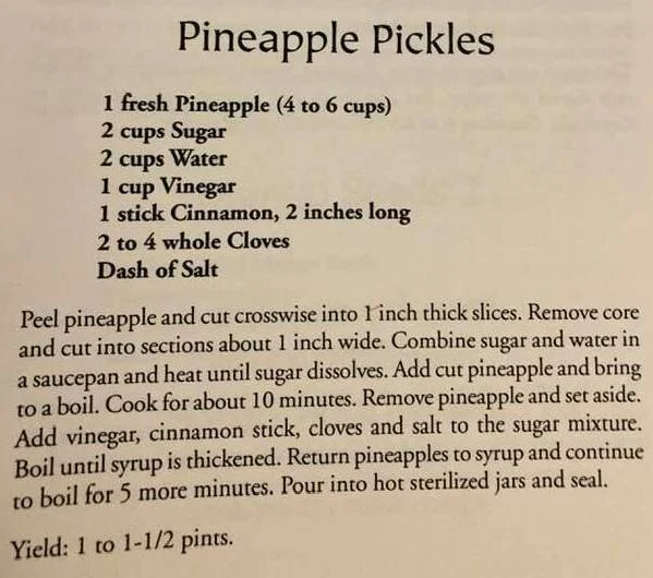 Pineapple Pickles