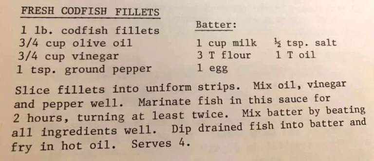 Fresh Codfish Fillets