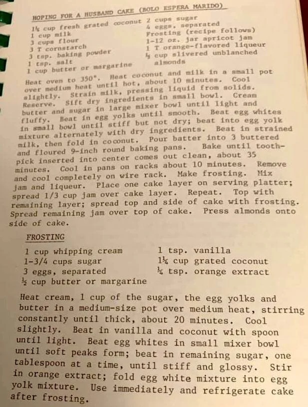 Hoping for a Husband Cake (Bolo Espera Marido)