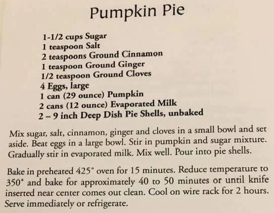Pumpkin Pie