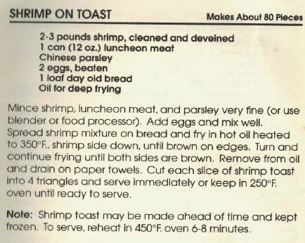 Shrimp on Toast