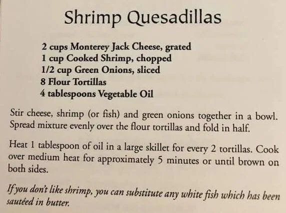 Shrimp Quesadillas