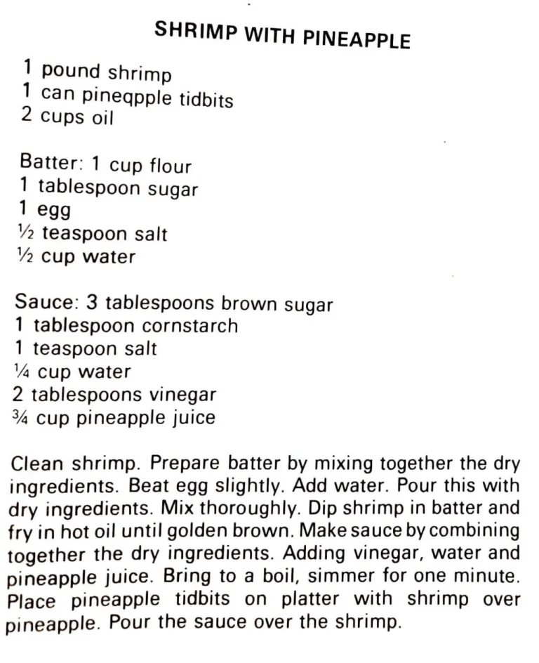 Shrimp with Pineapple