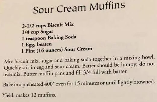 Sour Cream Muffins
