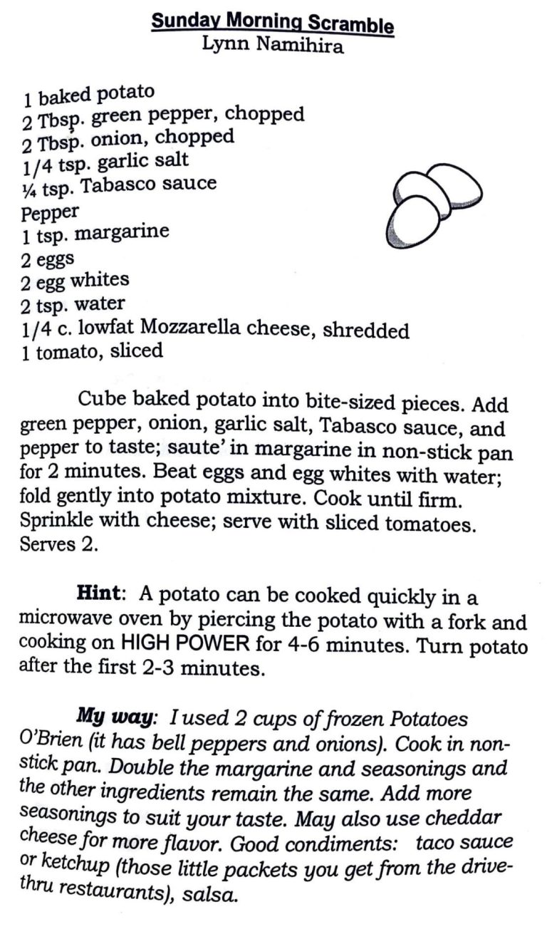 Sunday Morning Scramble