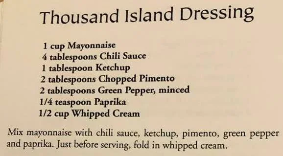 Thousand Island Dressing