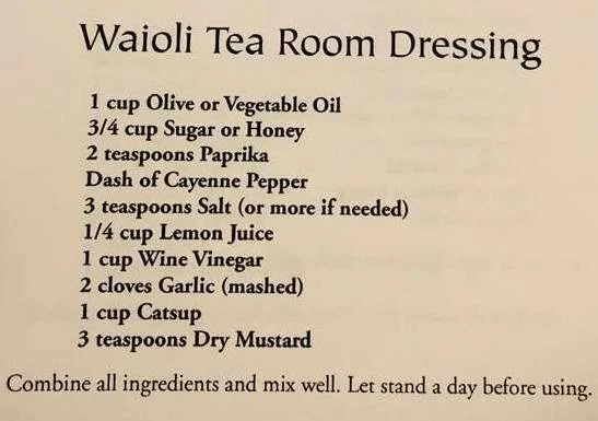 Waioli Tea Room Dressing