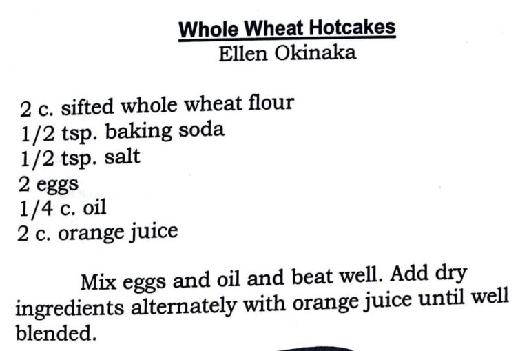 Whole Wheat Hotcakes