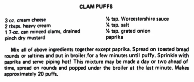 Clam Puffs